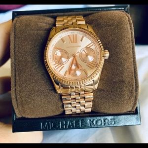 Michael Kors Lexington rose gold watch